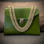 CEO BOSS BAG - Exotic Alligator Leather | Olive | Handcrafted Luxury Handbag